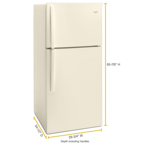 Whirlpool 19.1-cu ft Top-Freezer Refrigerator ( Biscuit )