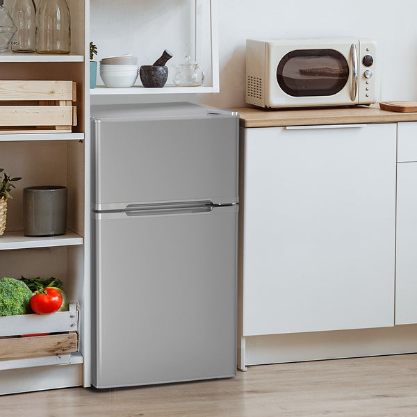 COWSAR 3.1-cu ft Mini Fridge with Freezer ( Grey )