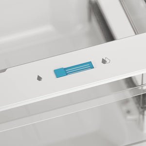 Midea Fingerprint Resistant 20.5-cu ft Top-Freezer Refrigerator ( White ) Garage Ready ENERGY STAR Certified