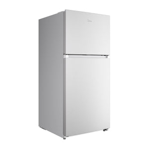 Midea Fingerprint Resistant 20.5-cu ft Top-Freezer Refrigerator ( White ) Garage Ready ENERGY STAR Certified