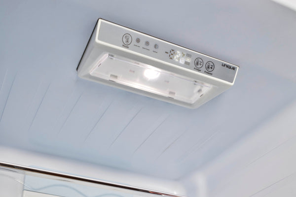 UNIQUE Classic Retro 11.7-cu ft Counter-Depth Bottom-Freezer Refrigerator Marshmallow White ) ENERGY STAR Certified