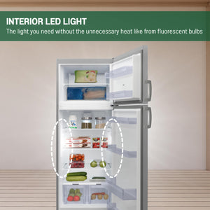 Equator Advanced Appliances 14.3-cu ft Counter-Depth Top-Freezer Refrigerator ( Stainless Steel ) ENERGY STAR Certified