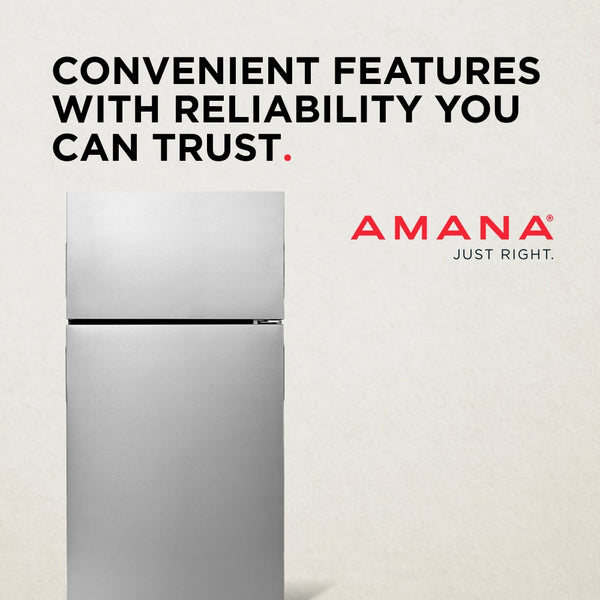 Amana 18.2-cu ft Top-Freezer Refrigerator ( Stainless Steel )