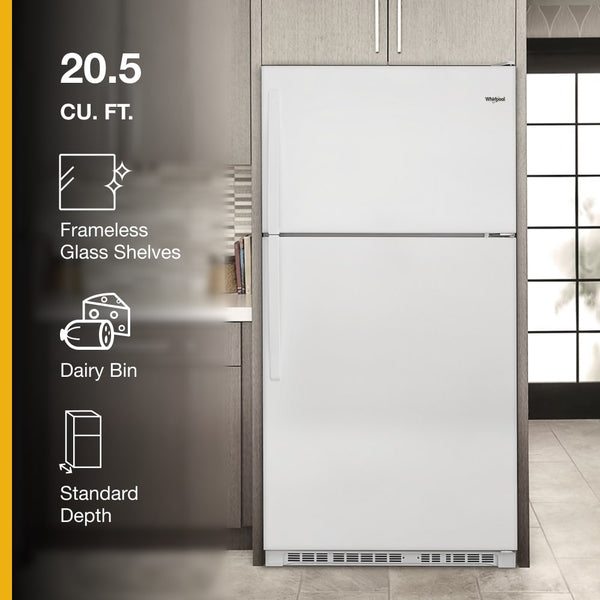 Whirlpool 20.5-cu ft Top-Freezer Refrigerator ( White )