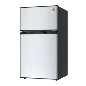 undefined 3.2-cu ft Mini Fridge with Freezer ( Stainless Steel )