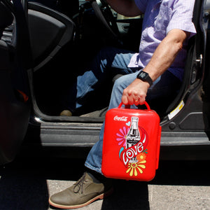 Coca-Cola Love 1971 Series 6 Can Portable 4L Cooler/Warmer 0.14-cu ft ( Red )