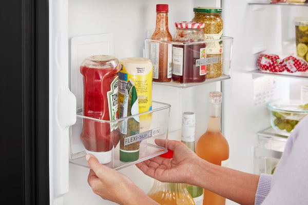 Whirlpool Garage-Ready 12.9-cu ft Counter-Depth Bottom-Freezer Refrigerator Ice Maker Optional (sold separately) ( Black ) Garage Ready