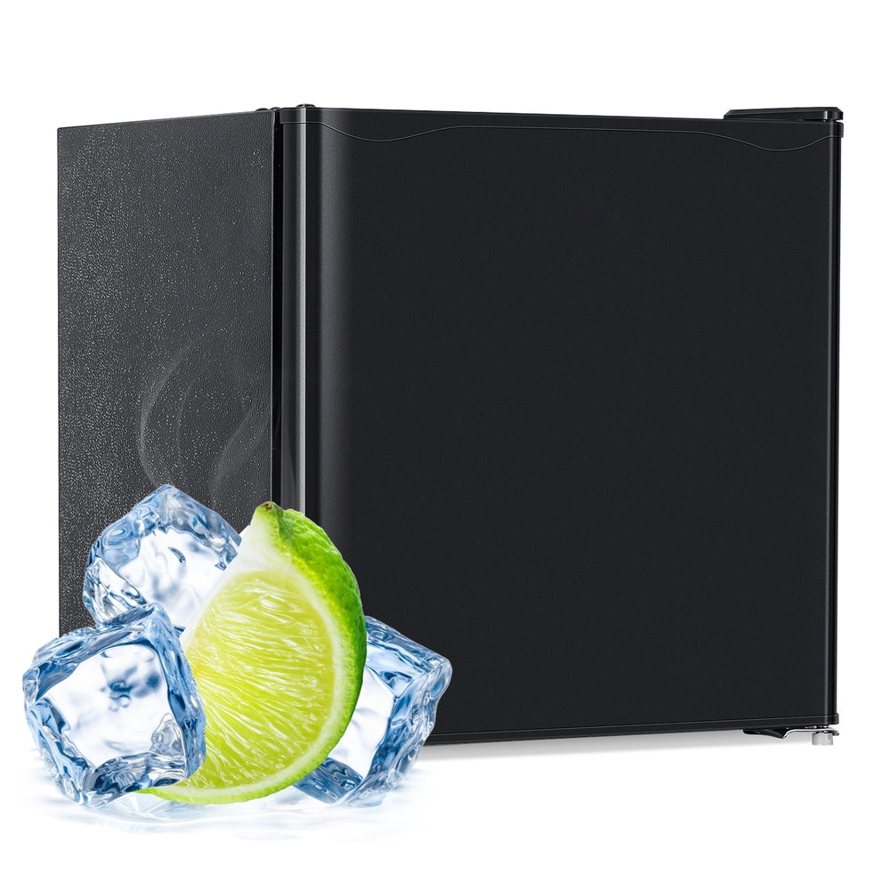 Jeremy Cass 1.6-cu ft Mini Fridge with Freezer ( Black ) ENERGY STAR