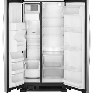 Amana 21.4-cu ft Side-by-Side Refrigerator with Ice Maker ,Water and Ice Dispenser ( Black )