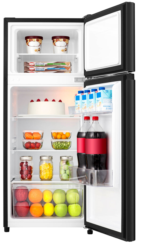 Hisense 4.4-cu ft Mini Fridge with Freezer ( Silver ) ENERGY STAR