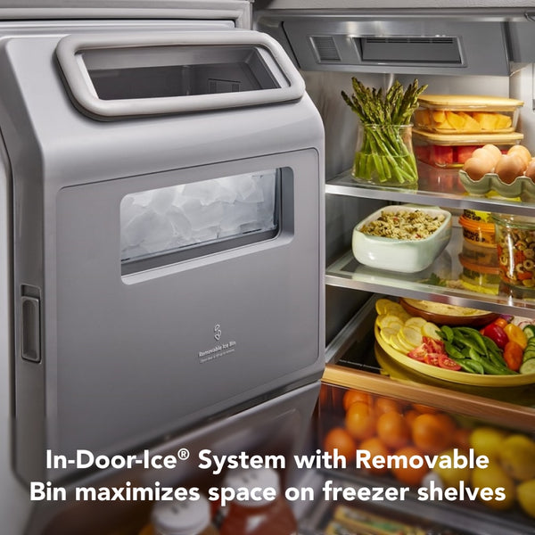 KitchenAid Standard-Depth 26.2-cu ft 4 -Door French Door Refrigerator with Ice Maker with Water and Ice Dispenser ( PrintShield Stainless )