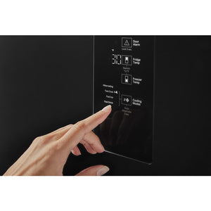 Whirlpool Garage-Ready 12.9-cu ft Counter-Depth Bottom-Freezer Refrigerator Ice Maker Optional (sold separately) ( Black ) Garage Ready