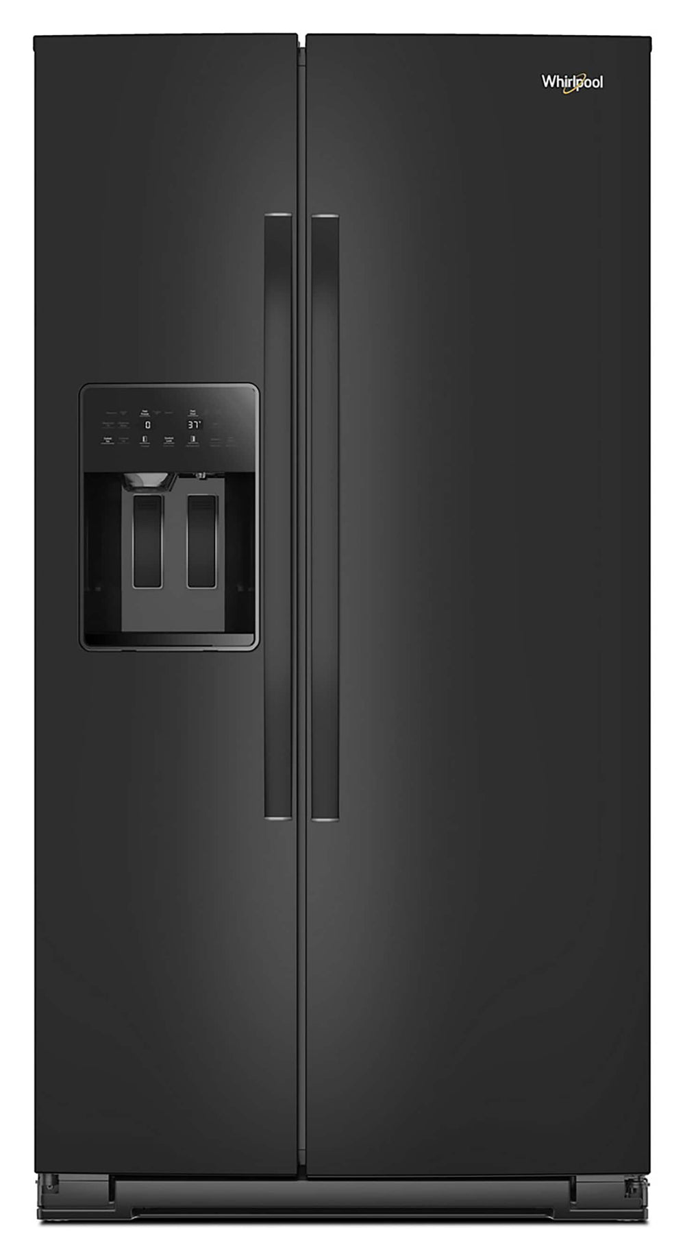 Whirlpool 28.7-cu ft Side-by-Side Refrigerator with Ice Maker ,Water and Ice Dispenser ( Black )