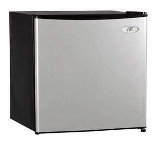 SPT 1.7-cu ft Mini Fridge with Freezer ( Stainless steel )