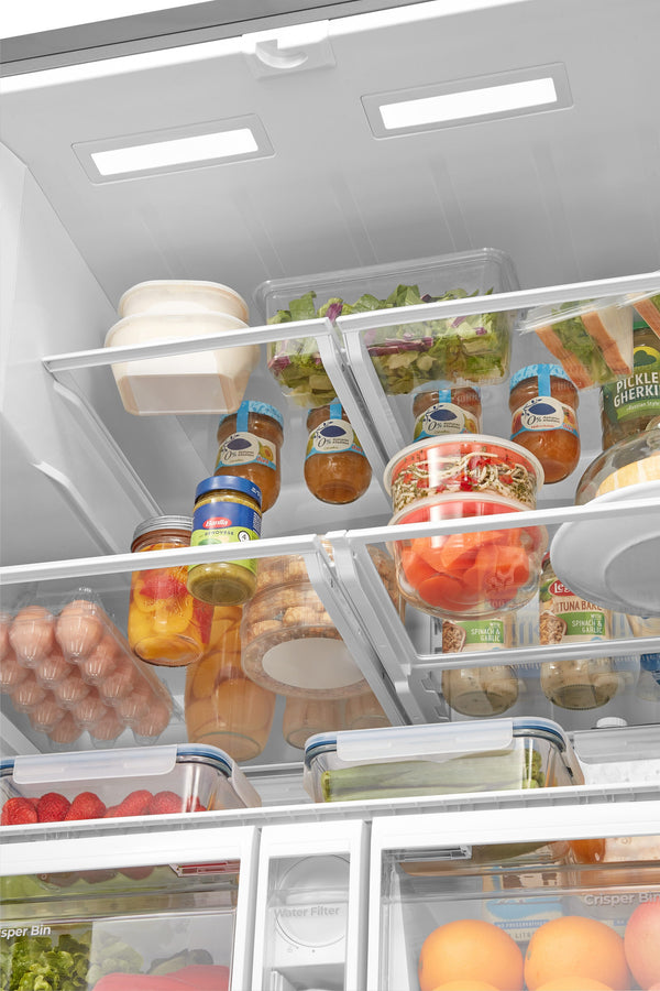 Kenmore Standard-Depth 28.6-cu ft 3 -Door French Door Refrigerator with Ice Maker with Water and Ice Dispenser ( Stainless steel ) ENERGY STAR Certified