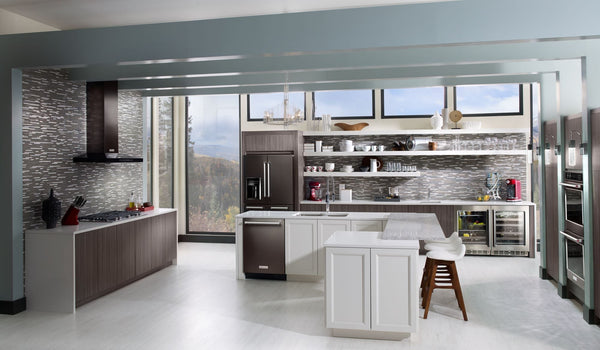 KitchenAid Standard-Depth 25.8-cu ft 5 -Door French Door Refrigerator with Ice Maker with Water and Ice Dispenser ( Black Stainless Steel with PRINTSHIELD Finish )