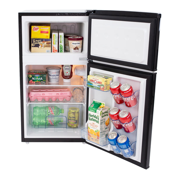 Avanti 3-cu ft Mini Fridge with Freezer ( Black )