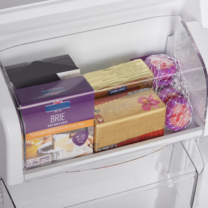 Midea Fingerprint Resistant 20.5-cu ft Top-Freezer Refrigerator ( Black ) Garage Ready ENERGY STAR Certified