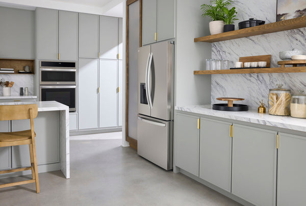 LG Counter-Depth MAX 25.5-cu ft 3 -Door Smart Compatible French Door Refrigerator with Dual Ice Maker with Water and Ice Dispenser ( PrintProof Stainless Steel ) ENERGY STAR Certified