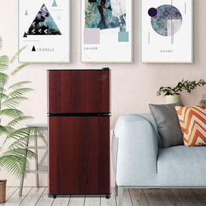 Runesay 3.5-cu ft with Freezer ( Wooden ) Garage Ready