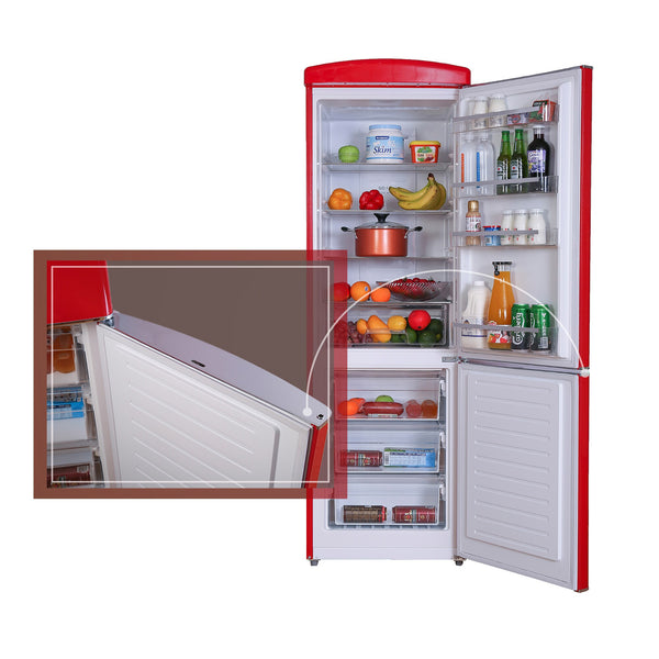ConServ 10.7-cu ft Standard-Depth Bottom-Freezer Refrigerator Red )
