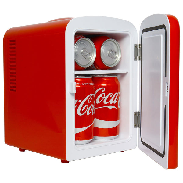 Coca-Cola Classic Coke Bottle 4L 6 Can Portable Cooler 0.14-cu ft ( Red, White )