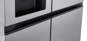 LG 23-cu ft Counter-Depth Side-by-Side Refrigerator with Ice Maker ,Water and Ice Dispenser ( Stainless Steel )