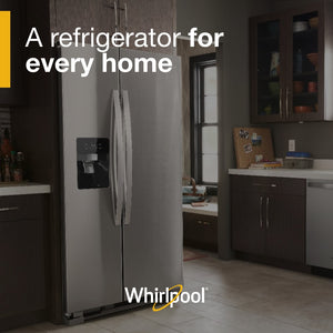Whirlpool 24.5-cu ft Side-by-Side Refrigerator with Ice Maker ,Water and Ice Dispenser ( Fingerprint Resistant Stainless Steel )