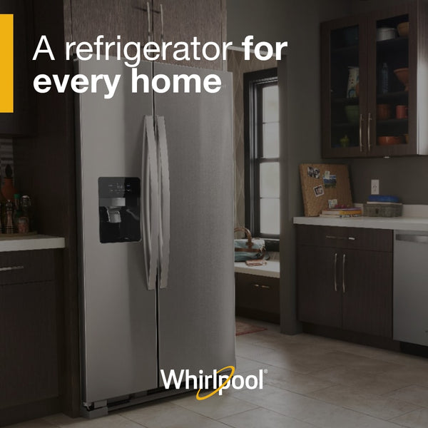 Whirlpool 24.5-cu ft Side-by-Side Refrigerator with Ice Maker ,Water and Ice Dispenser ( Fingerprint Resistant Stainless Steel )