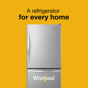 Whirlpool 22.07-cu ft Standard-Depth Bottom-Freezer Refrigerator with Ice Maker ( Stainless Steel ) ENERGY STAR Certified