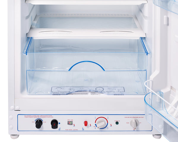 UNIQUE Propane Off-Grid 6.4-cu ft Counter-Depth Top-Freezer Refrigerator ( White )