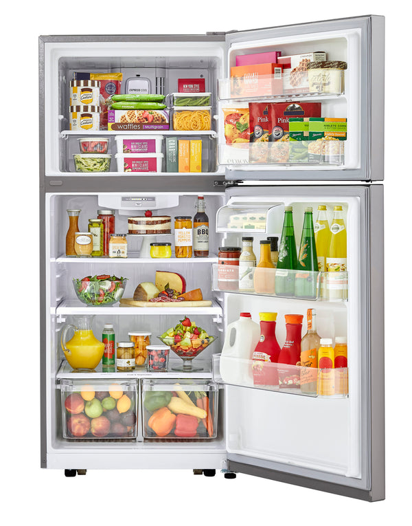 LG 20.2-cu ft Top-Freezer Refrigerator ( Stainless Steel ) ENERGY STAR Certified