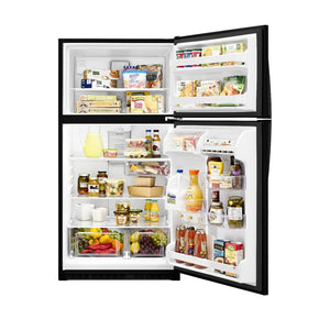 Whirlpool 20.5-cu ft Top-Freezer Refrigerator ( Black )