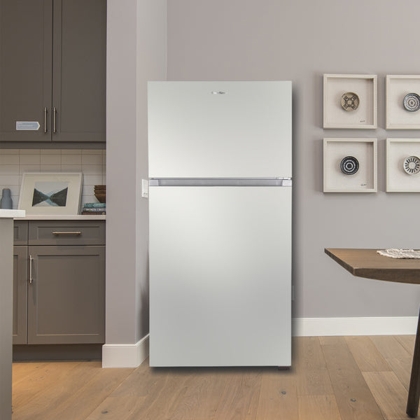 ConServ Reversible Door with Built-in Ice Maker 18-cu ft Top-Freezer Refrigerator with Ice Maker ( Stainless ) ENERGY STAR Certified