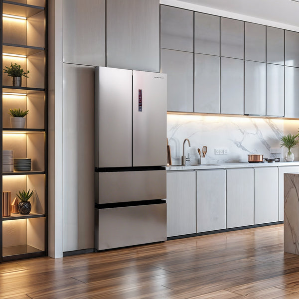 Hamilton Beach Counter-Depth 17.9 3 -Door French Door Refrigerator ( Stainless ) ENERGY STAR Certified