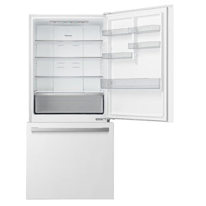 Hisense 17.2-cu ft Counter-Depth Bottom-Freezer Refrigerator White ) ENERGY STAR Certified