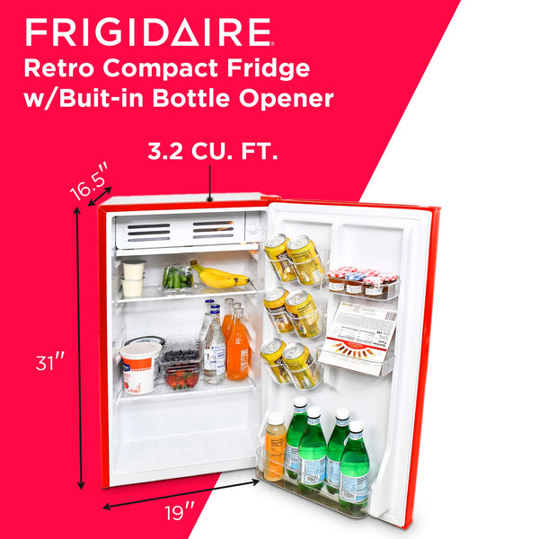 Frigidaire 3.2-cu ft Mini Fridge with Freezer ( Red )