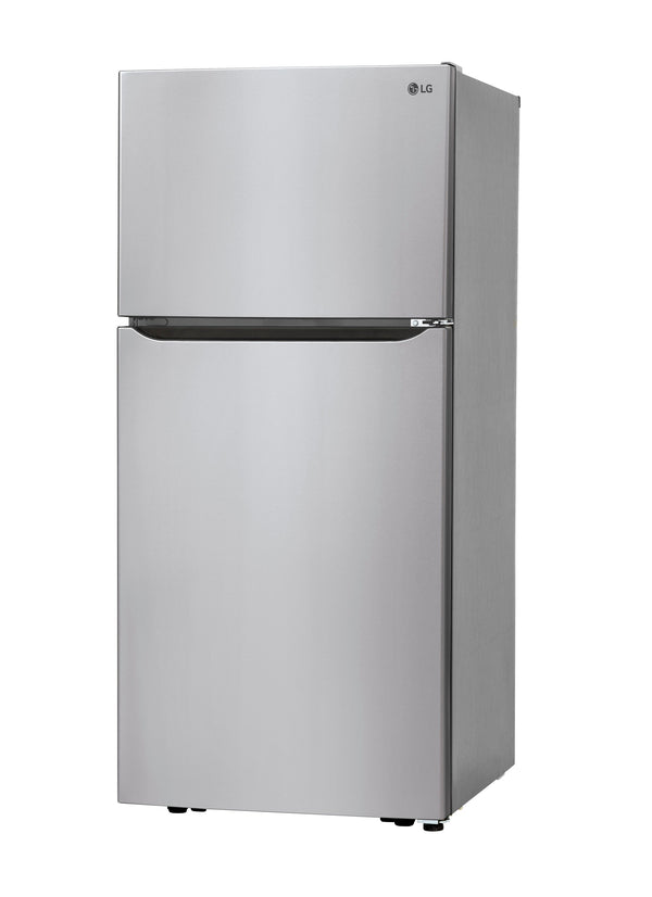 LG 20.2-cu ft Top-Freezer Refrigerator with Ice Maker ( Stainless Steel ) ENERGY STAR Certified