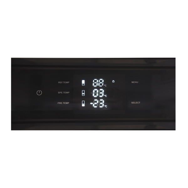 Kucht Counter-Depth 19.8-cu ft 3 -Door Built-In French Door Refrigerator with Ice Maker with Water and Ice Dispenser ( White ) ENERGY STAR Certified