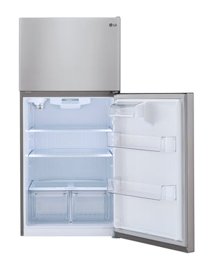 LG Internal Water Dispenser 23.8-cu ft Top-Freezer Refrigerator ( Stainless Steel ) ENERGY STAR Certified