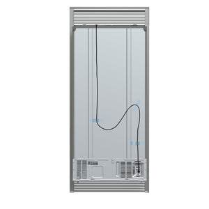 FORNO Salerno 15.6-cu ft Counter-Depth Side-by-Side Refrigerator ( Stainless steel )