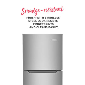 Frigidaire 11.6-cu ft Counter-Depth Top-Freezer Refrigerator ( Fingerprint-Resistant Stainless Look ) Garage Ready ENERGY STAR Certified
