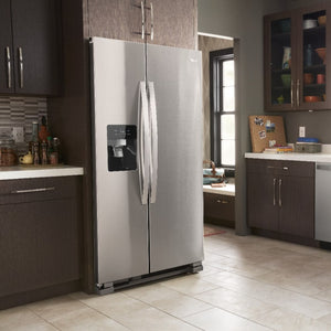 Whirlpool 24.5-cu ft Side-by-Side Refrigerator with Ice Maker ,Water and Ice Dispenser ( Fingerprint Resistant Stainless Steel )