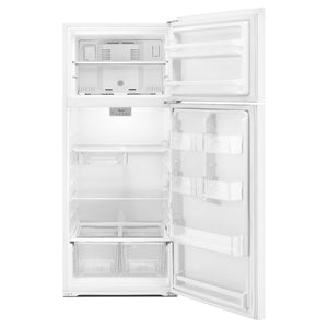 Whirlpool Flexible Storage Bin 17.6-cu ft Top-Freezer Refrigerator ( White )