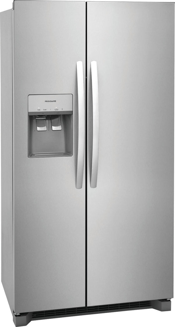 Frigidaire 22.3-cu ft Counter-Depth Side-by-Side Refrigerator with Ice Maker ,Water and Ice Dispenser ( Stainless steel )