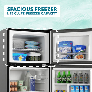 ConServ 4.5-cu ft Mini Fridge with Freezer ( Black )