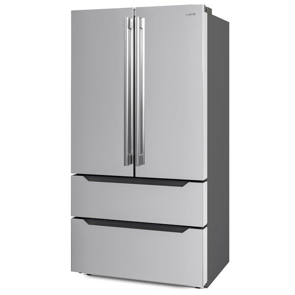 KoolMore Counter-Depth 22.5-cu ft 4 -Door French Door Refrigerator with Ice Maker ( Stainless steel )