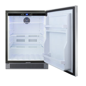 Summit Appliance 4.6-cu ft Built-In Mini Fridge ( Stainless steel door and black cabinet ) Garage Ready