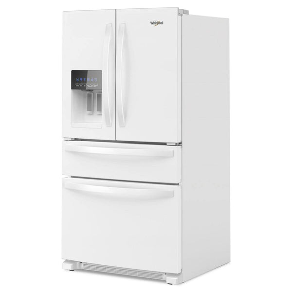 Whirlpool Standard-Depth 24.5-cu ft 4 -Door French Door Refrigerator with Ice Maker with Water and Ice Dispenser ( White ) ENERGY STAR Certified