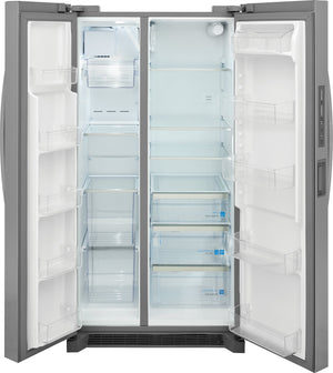 Frigidaire Gallery 26-cu ft Side-by-Side Refrigerator with Ice Maker and Water Dispenser ( Smudge-Proof Stainless Steel ) ENERGY STAR Certified